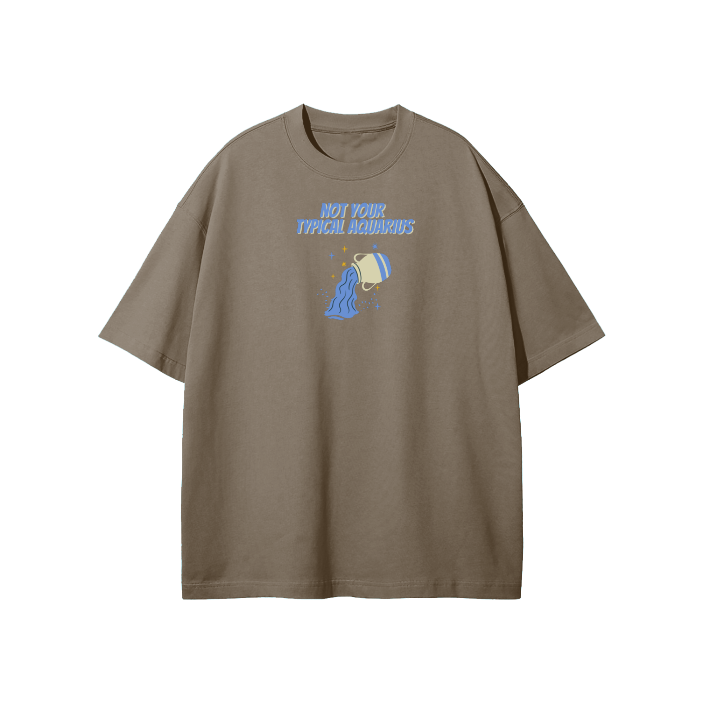 Not Your Typical Aquarius Streetwear Heavyweight Loose Fit T-Shirt