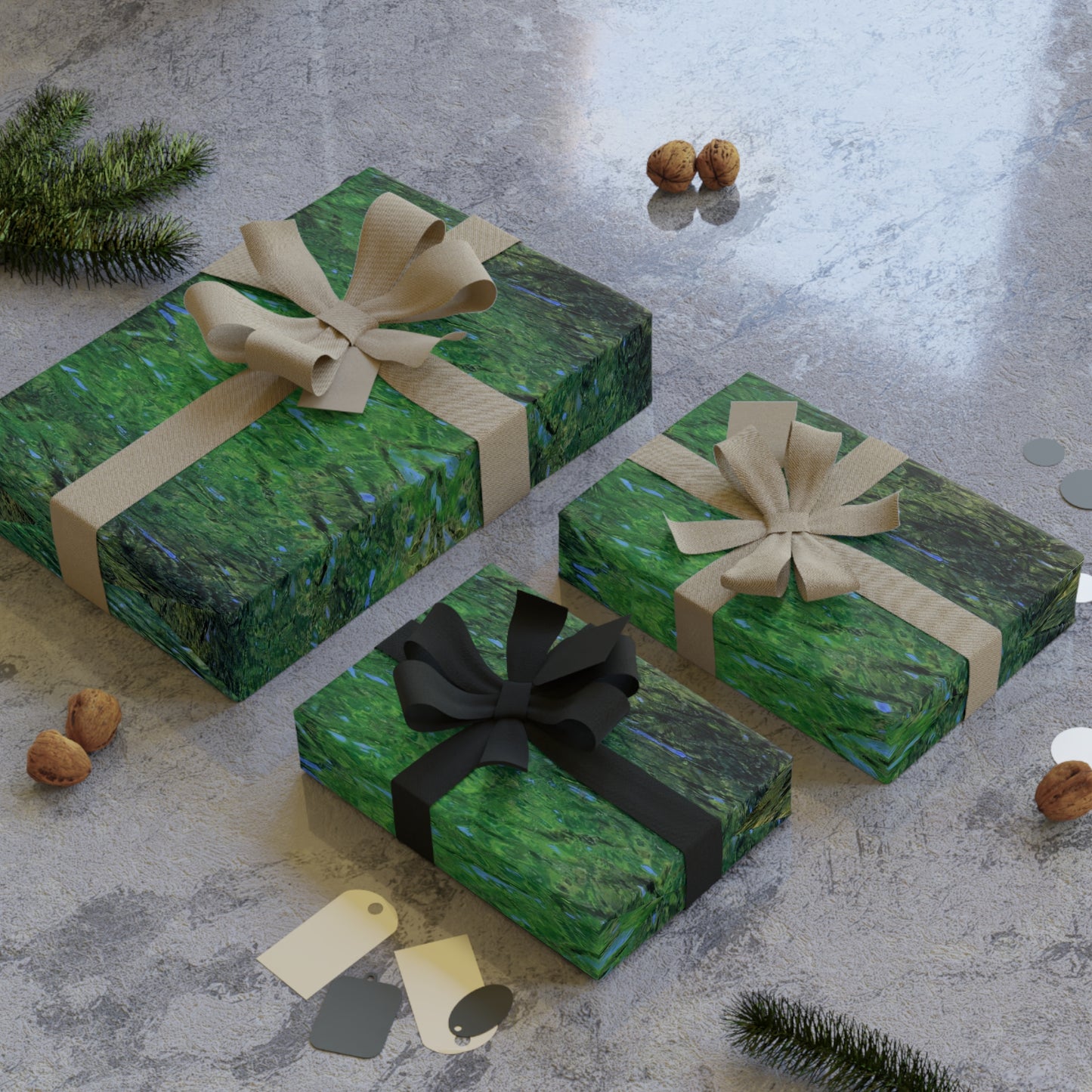 Turq Gift Wrapping Paper Rolls, 1pc