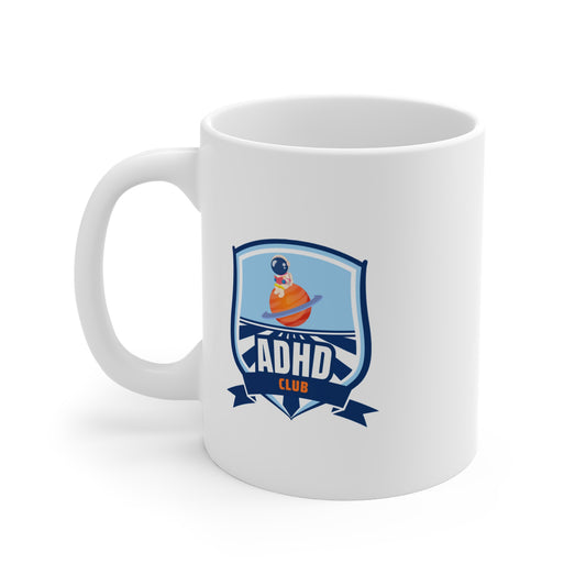 ADHD Club 11oz White Mug