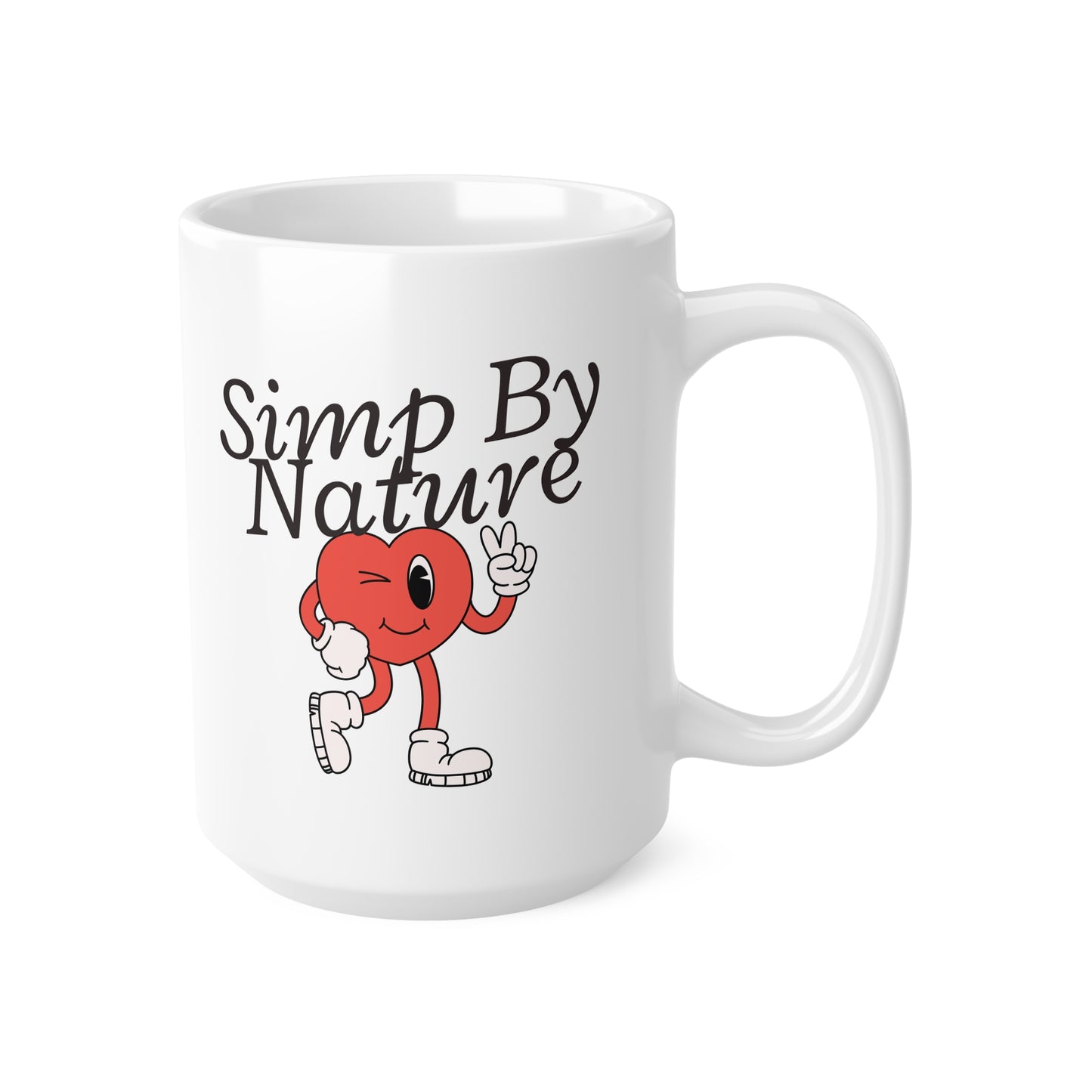 Simp By Nature (1) Ceramic Coffee Cup, 15oz