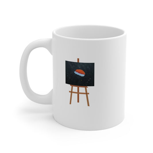 More Space Than Burger (Easel) 11oz White Mug