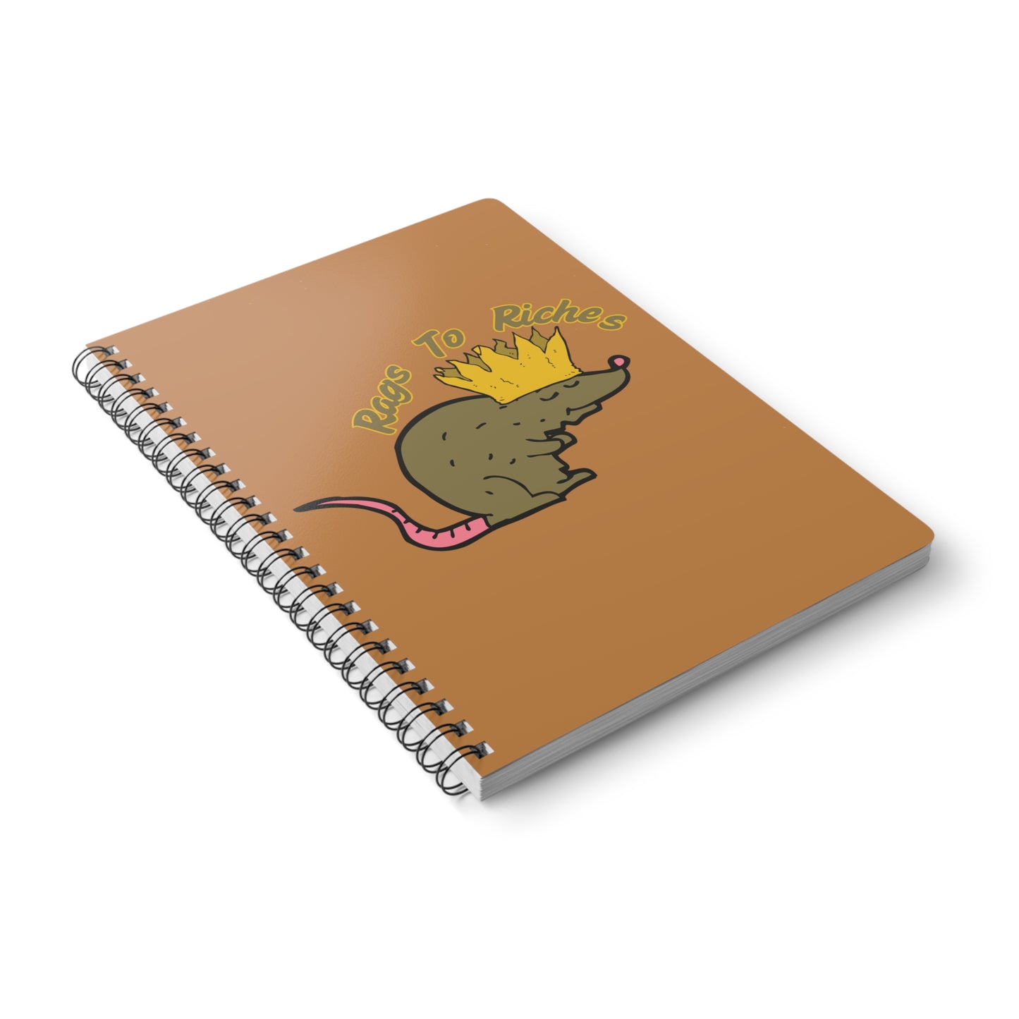 Rags To Riches Wirobound Softcover Notebook, A5