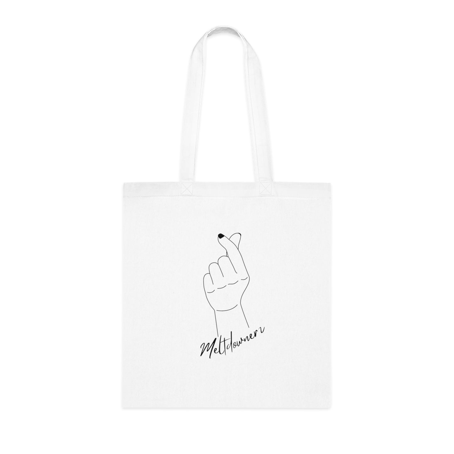 Meltdownerz Hand Heart Cotton Tote
