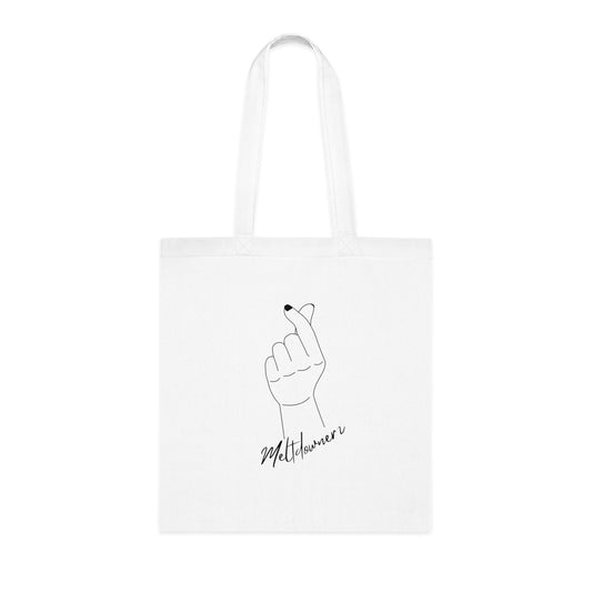 Meltdownerz Hand Heart Cotton Tote
