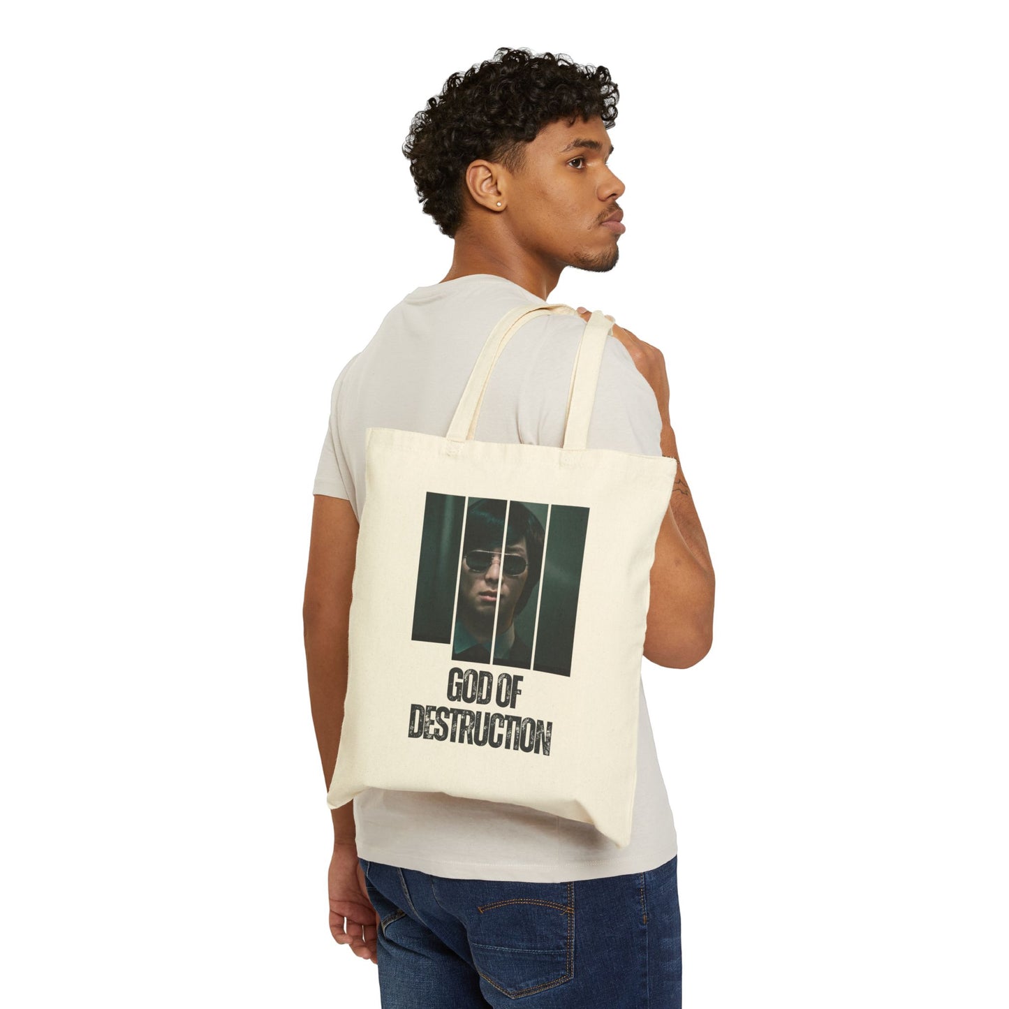 God Of Destruction (Namjoon) Cotton Canvas Tote Bag