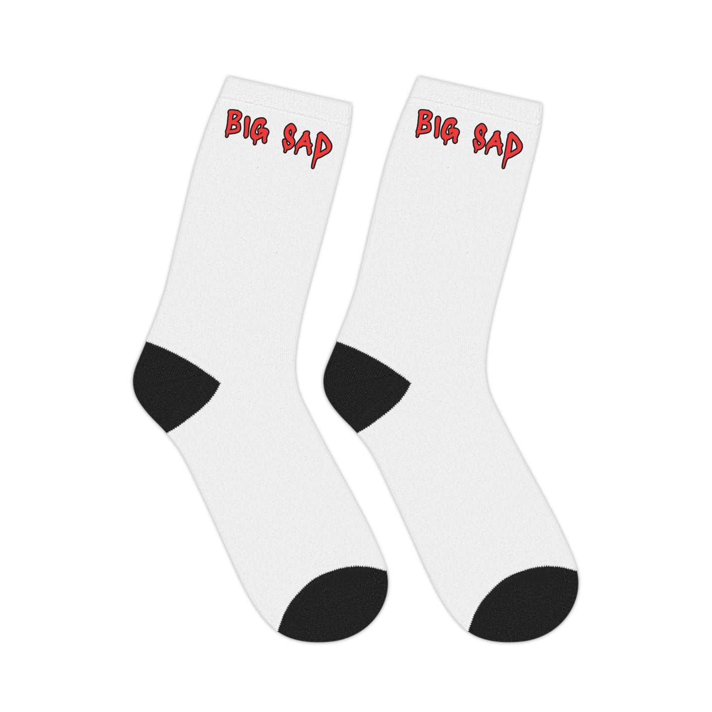 Big Sad Mid-length Socks (White)