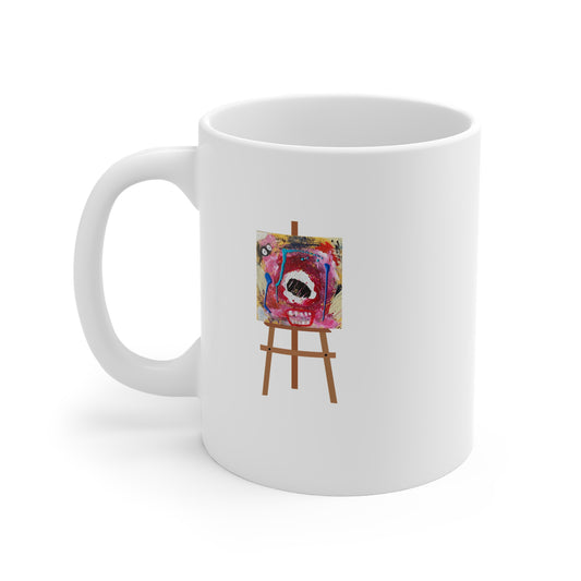 i sore (Easel) 11oz White Mug