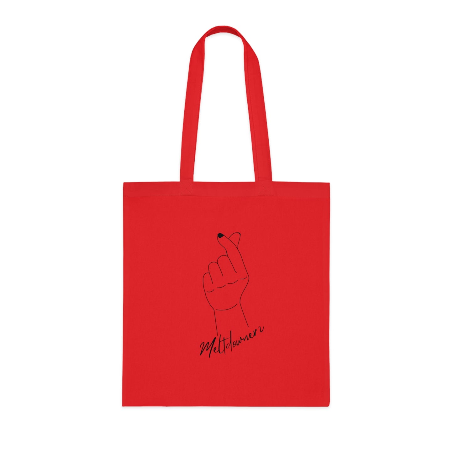 Meltdownerz Hand Heart Cotton Tote