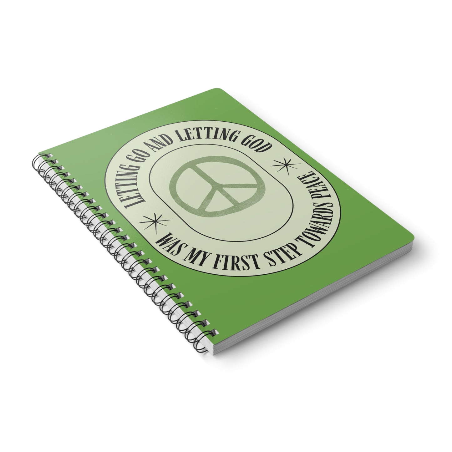Letting Go & Letting God Wirobound Softcover Notebook, A5