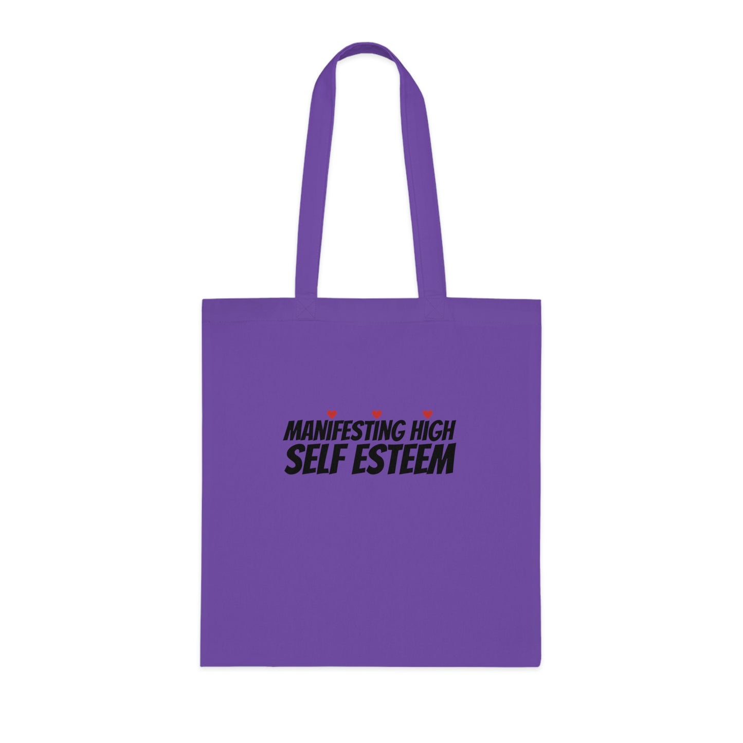 Manifesting High Self Esteem (Hearts) Cotton Tote