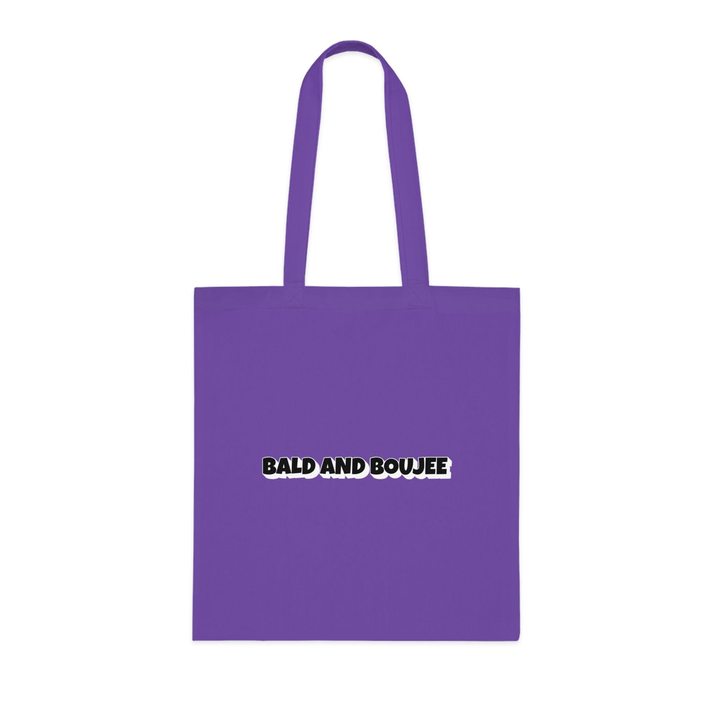 Bald And Boujee (Black) Cotton Tote