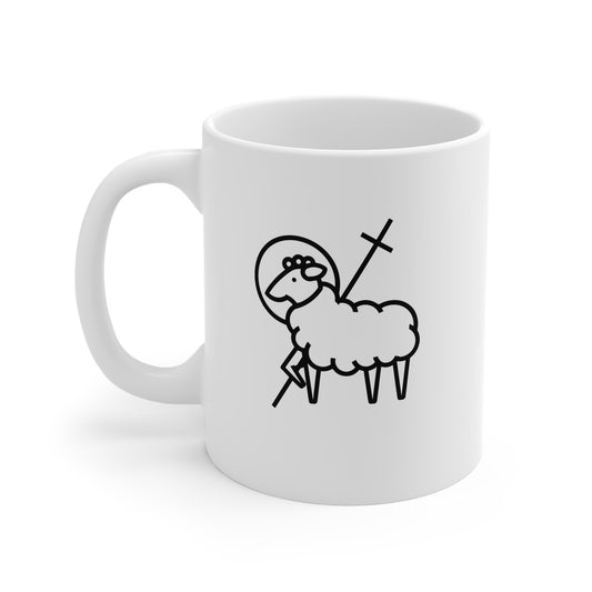 Lamb 11oz White Mug