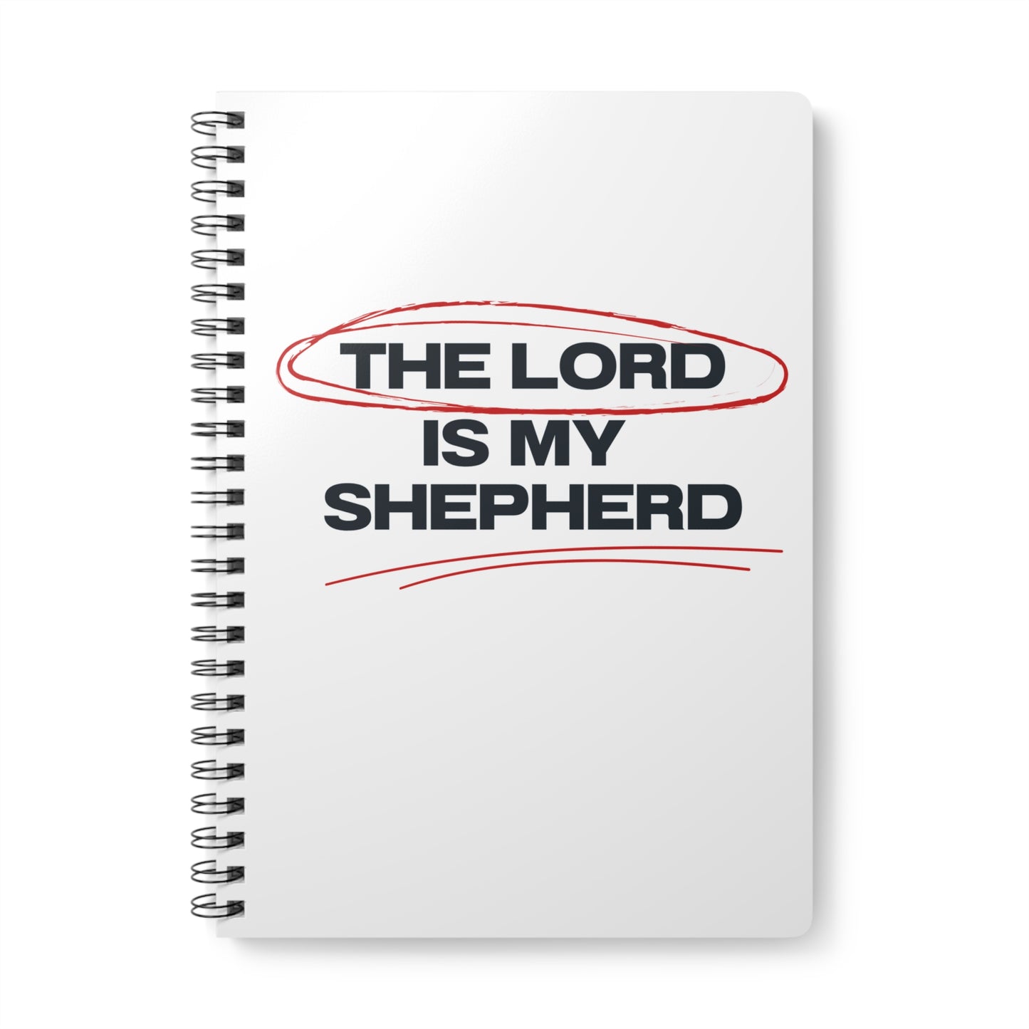 The Lord Is My Shepherd (3) Wirobound Softcover Notebook, A5