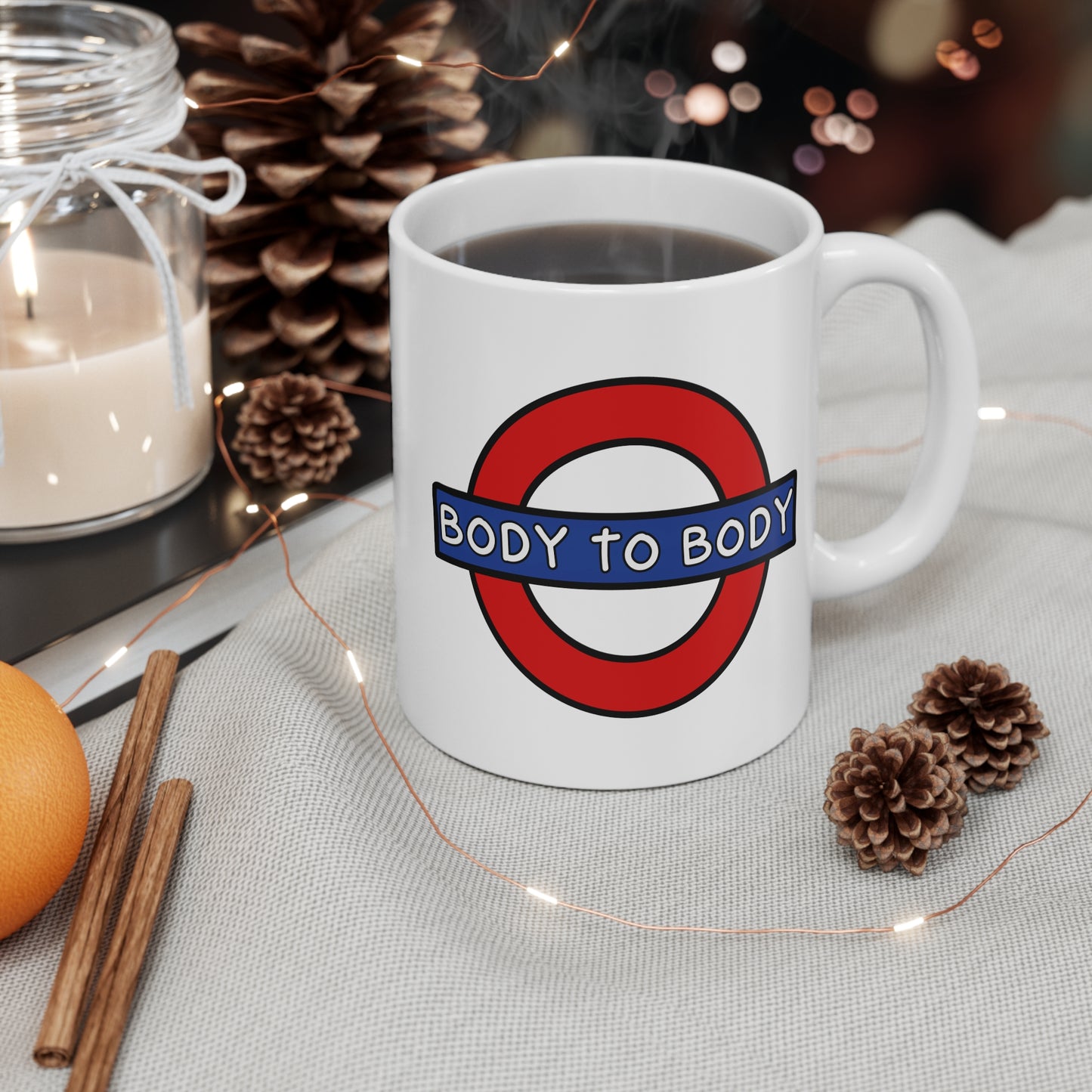 Body To Body (Underground) 11oz White Mug