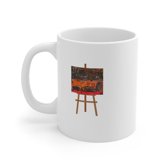B O C (Easel) 11oz White Mug