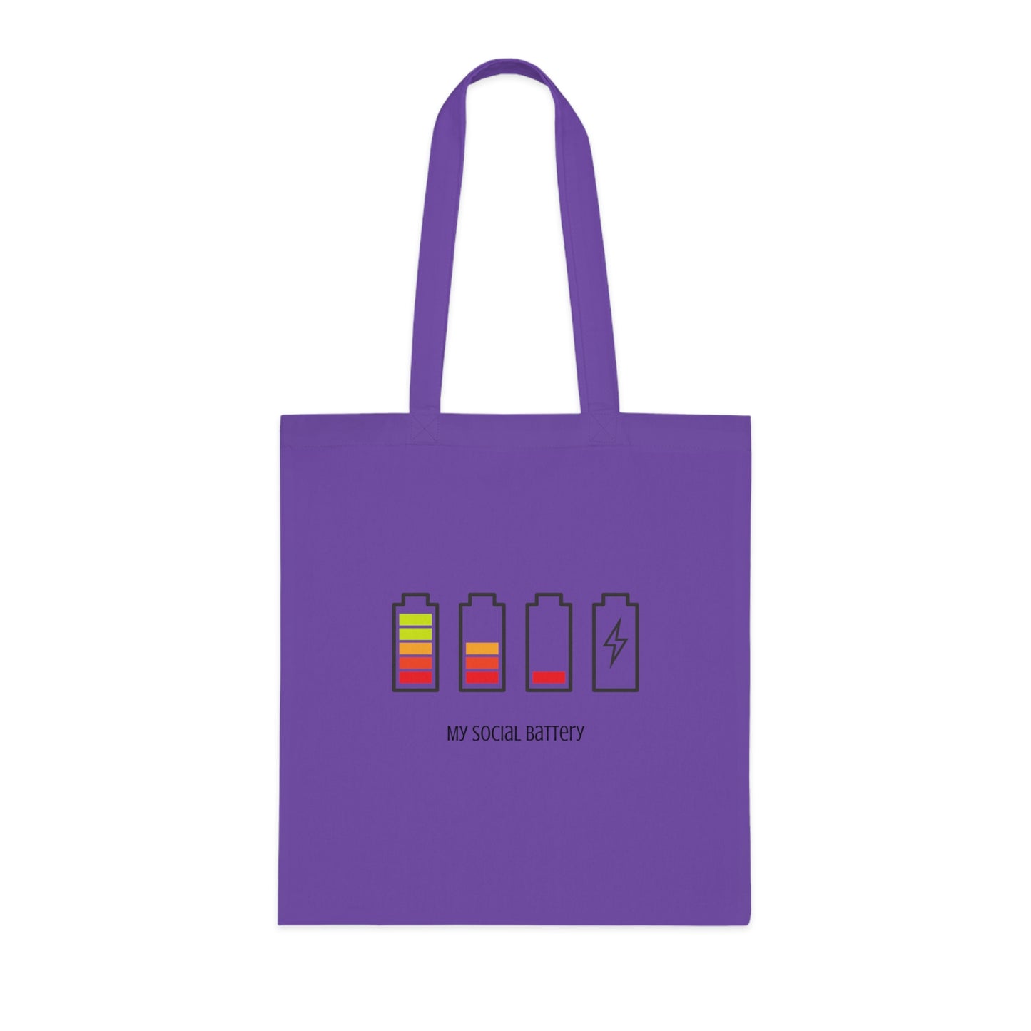 My Social Battery Cotton Tote