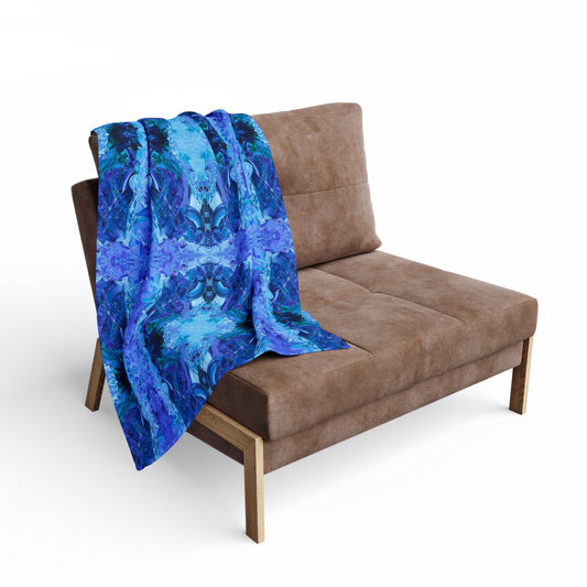 Waves Of Sapphire Arctic Fleece Blanket