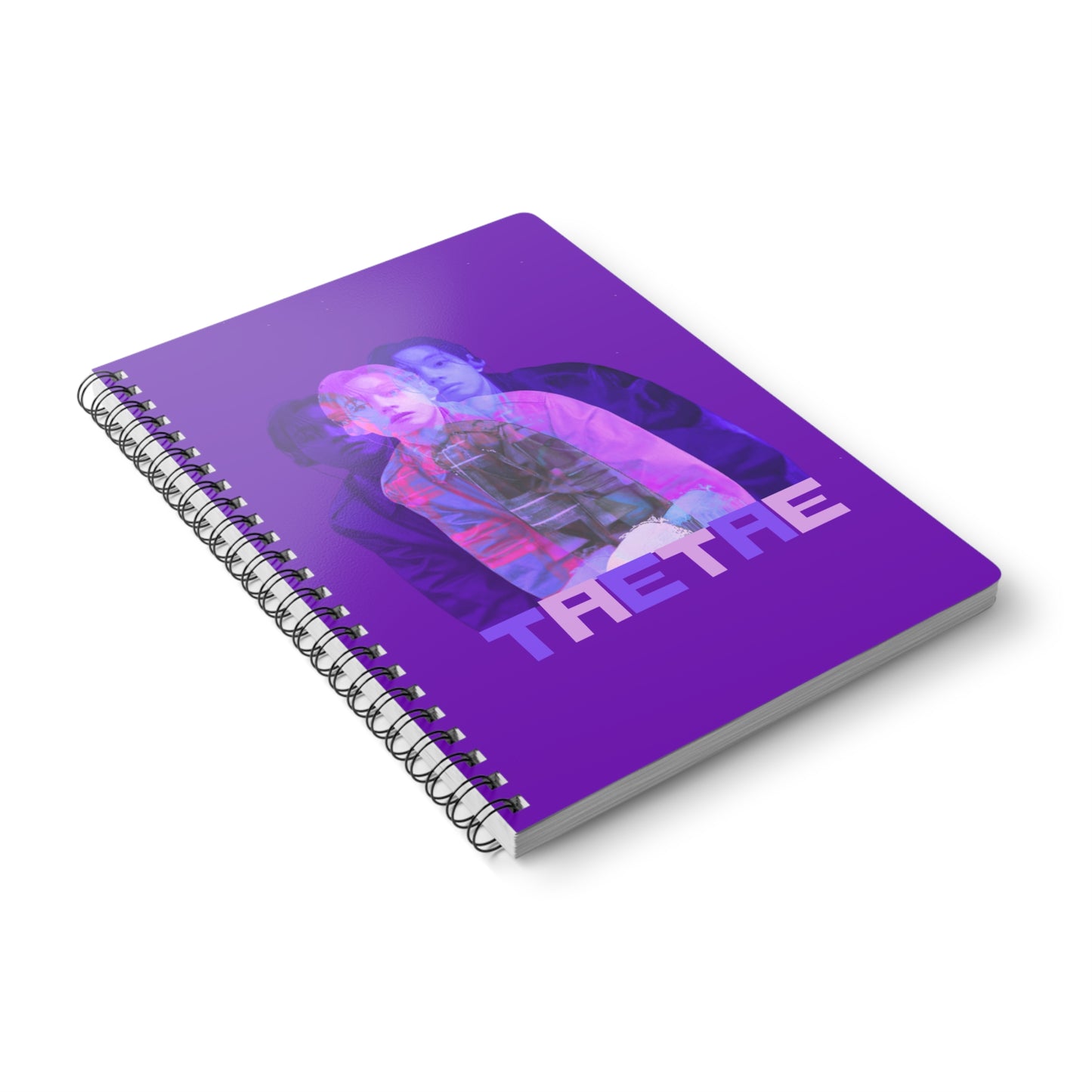 TaeTae (Purple) (V) Wirobound Softcover Notebook, A5