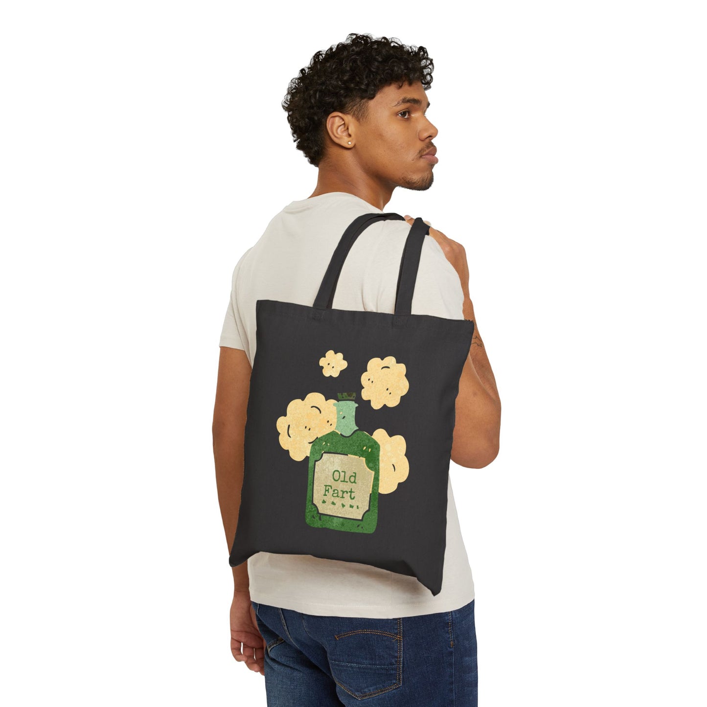 Old Fart (Jar) Cotton Canvas Tote Bag