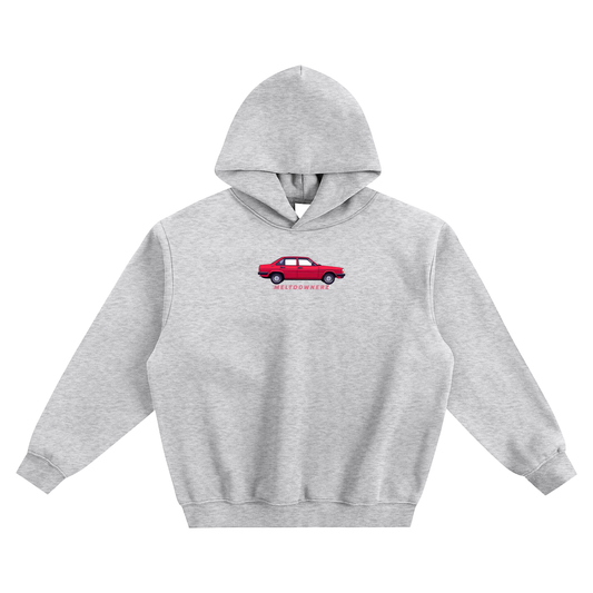 Meltdownerz Red Car Fleeced Boxy Hoodie