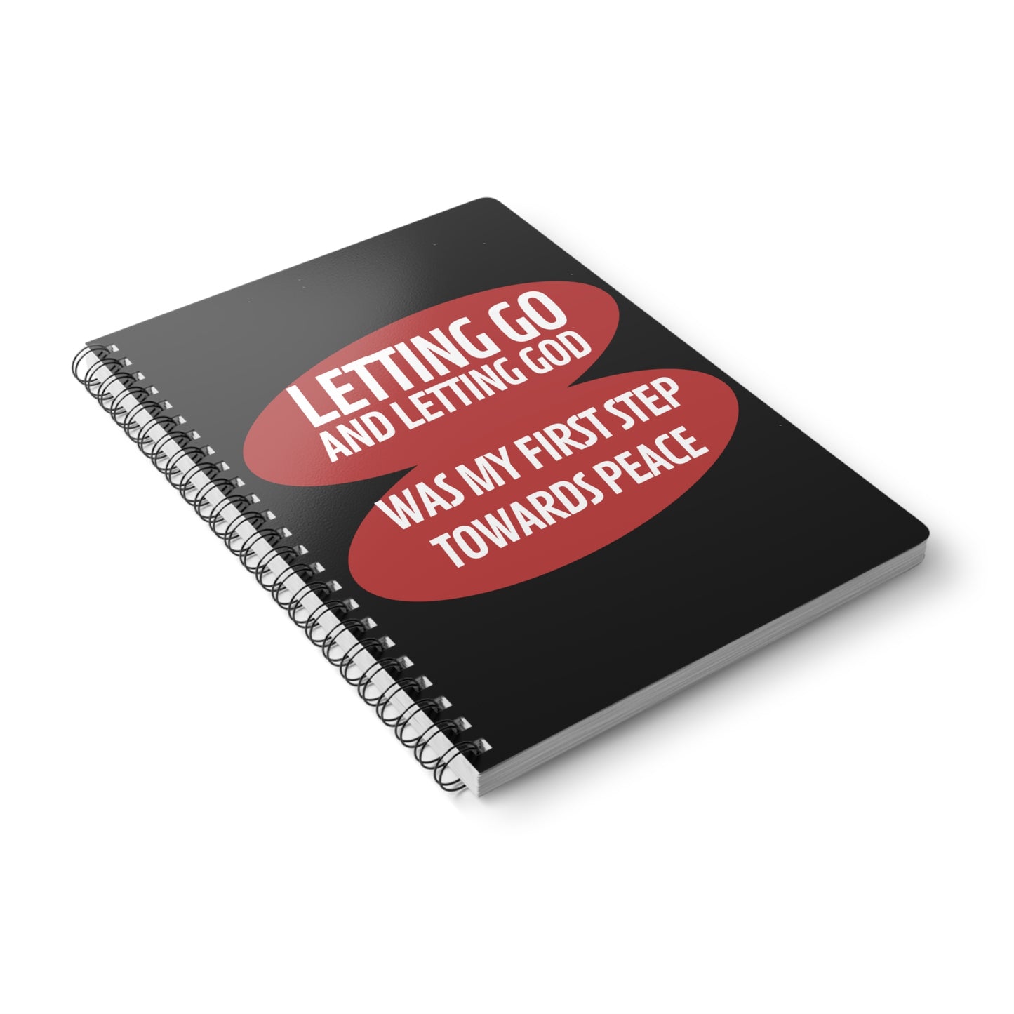 Letting Go & Letting God (1) Wirobound Softcover Notebook, A5