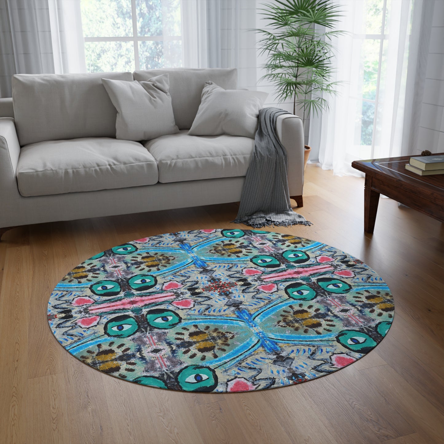 Heartscratcher Round Rug