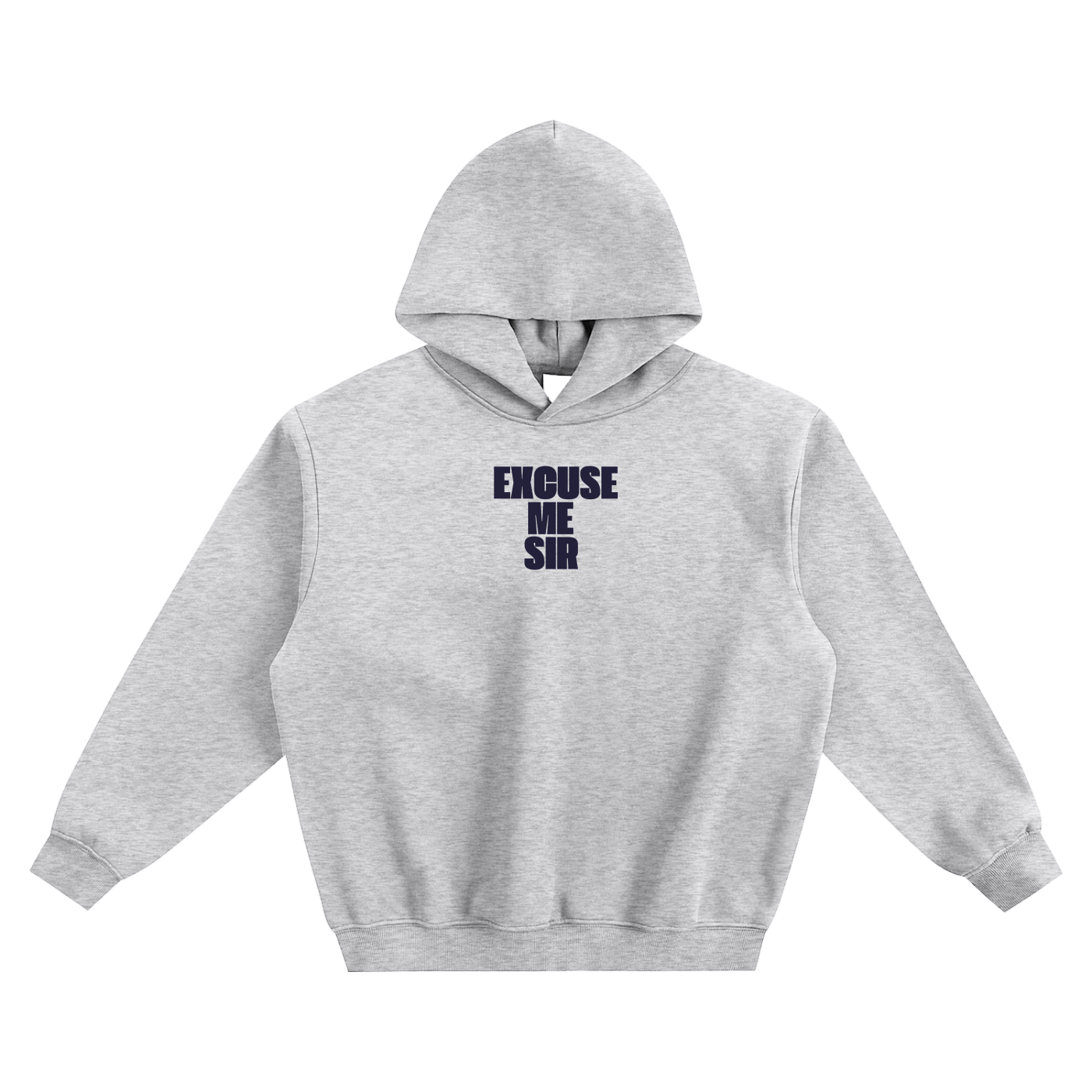 Excuse Me Sir Fleeced Boxy Hoodie