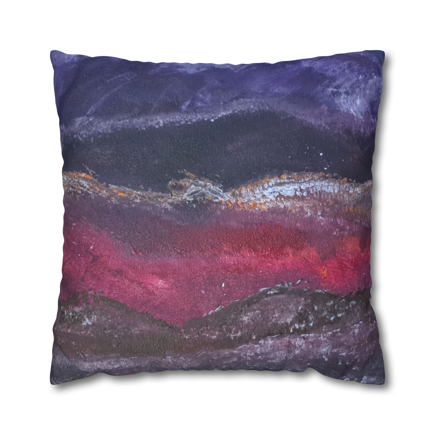 The Time Before Land Square Poly Canvas Pillowcase