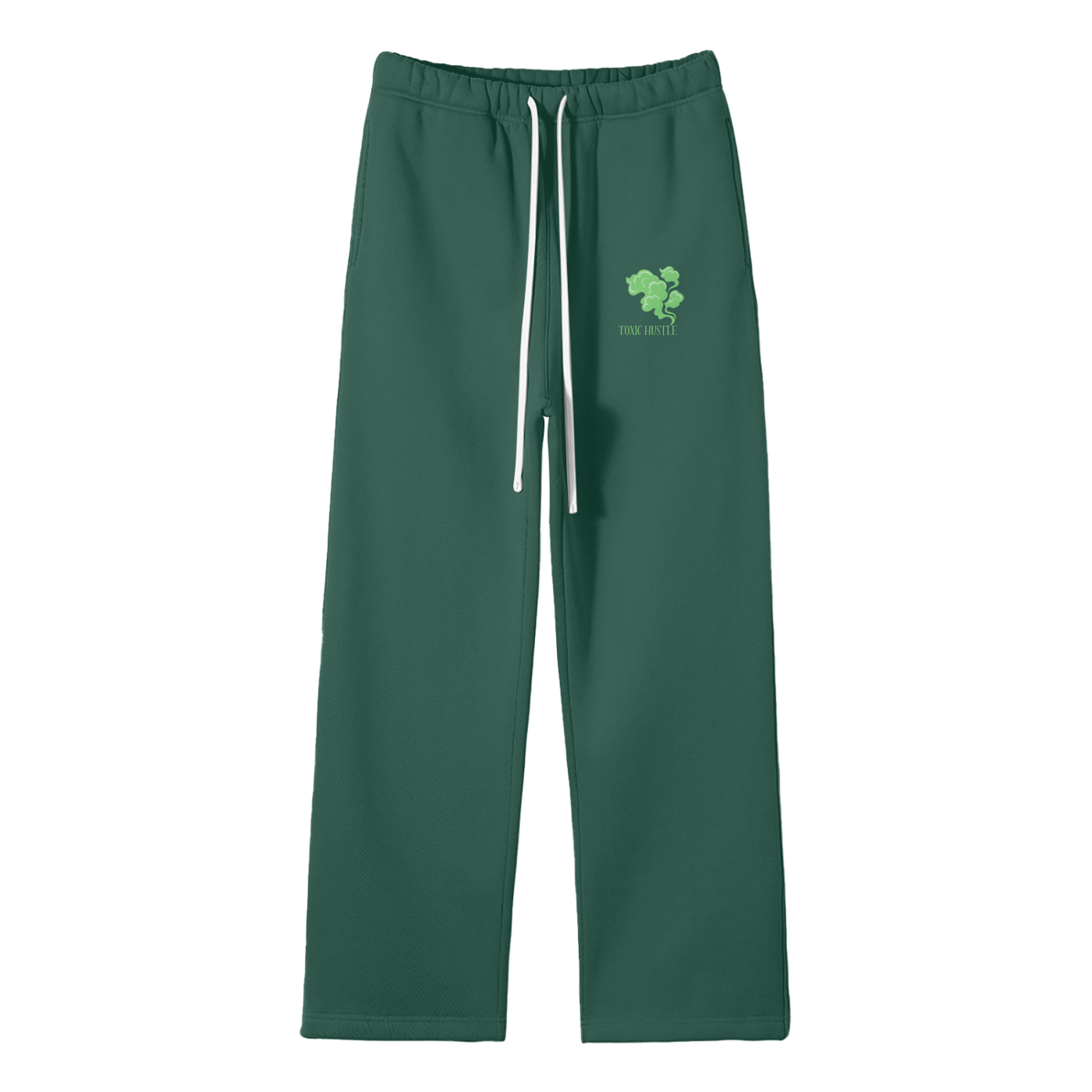 Toxic Hustle Streetwear Fleece Straight Leg Pants