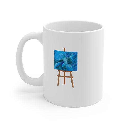 Hydrotherapy (Easel) 11oz White Mug