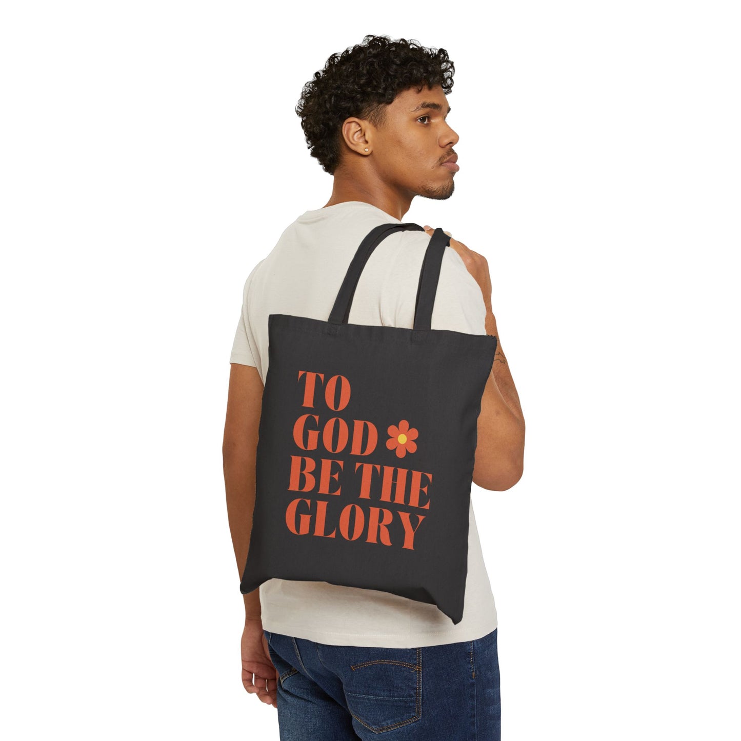 To God Be The Glory Cotton Canvas Tote Bag