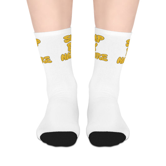 Simp By Nature Mid-length Socks (White)