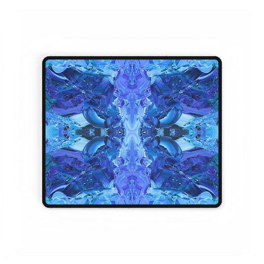 Waves Of Sapphire Desk Mat