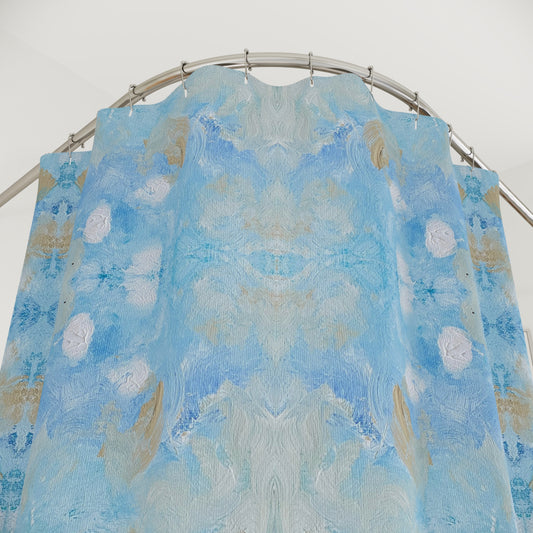 Earing On The Side Of Wispy Shower Curtains