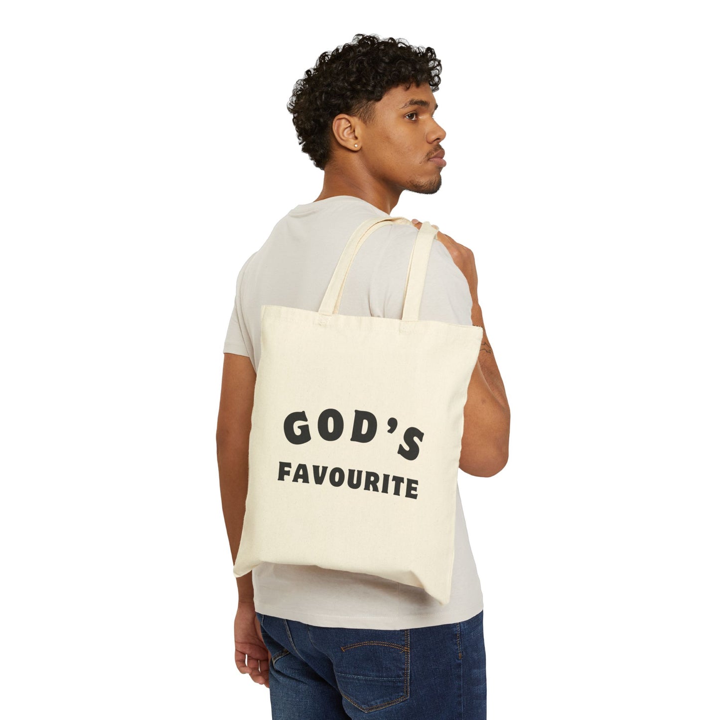 God's Favourite Cotton Canvas Tote Bag
