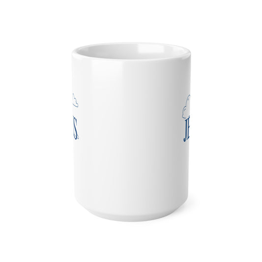Jesus (Cloud) Ceramic Coffee Cup, 15oz
