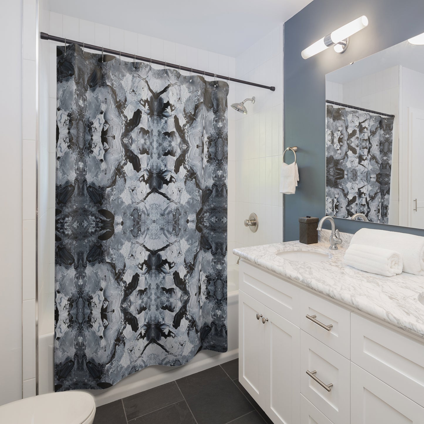Onyx Moron Shower Curtains