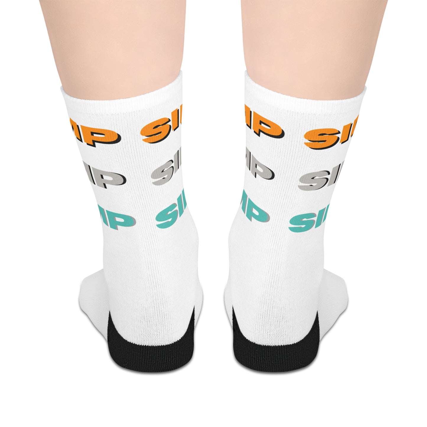 Simp Mid-length Socks (White)