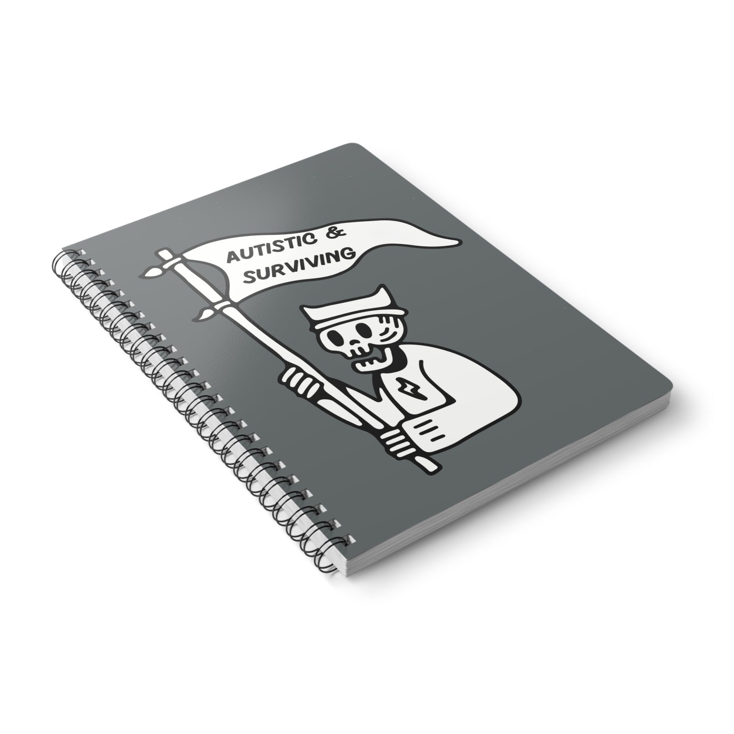 Autistic & Surviving Wirobound Softcover Notebook, A5
