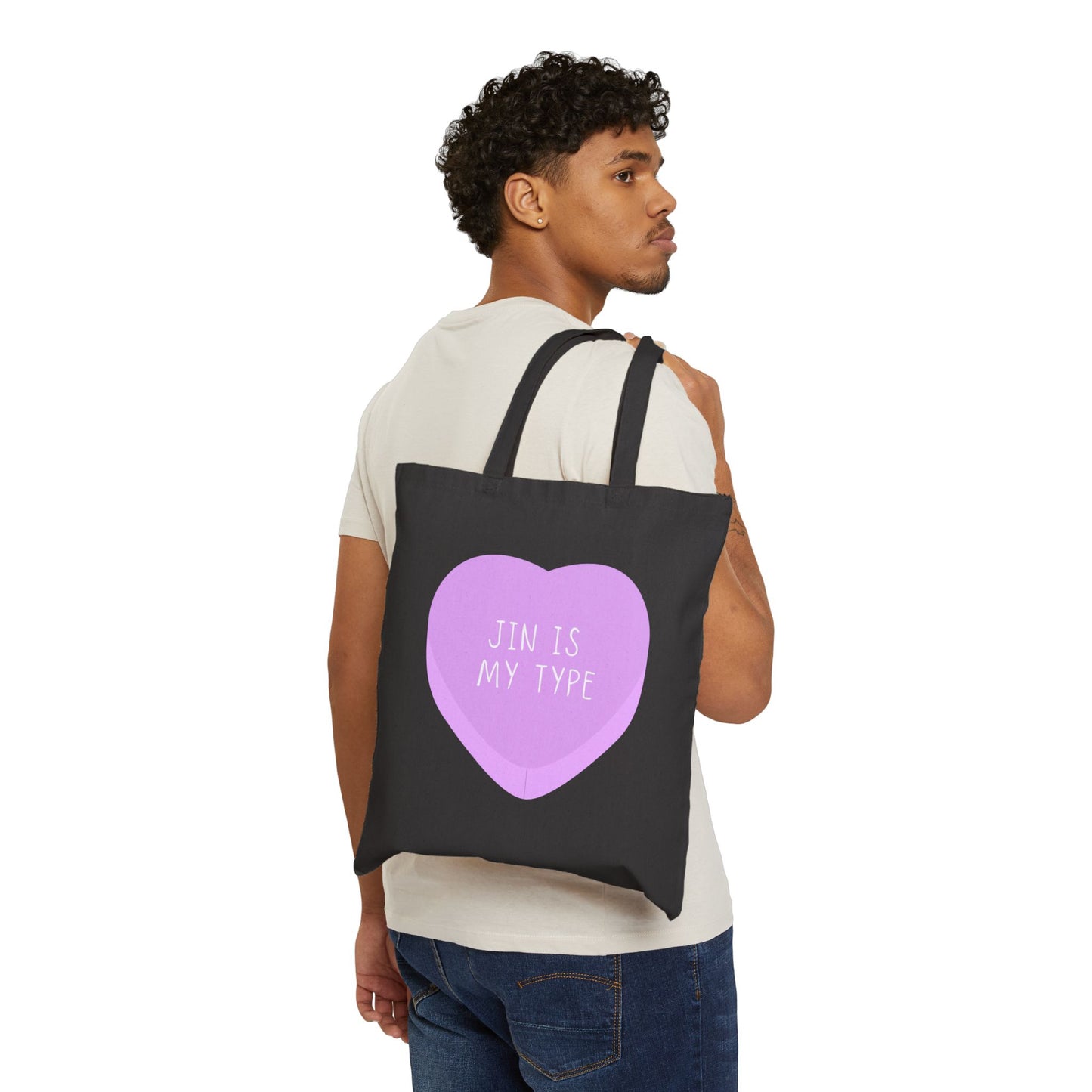 Jin Is My Type Cotton Canvas Tote Bag
