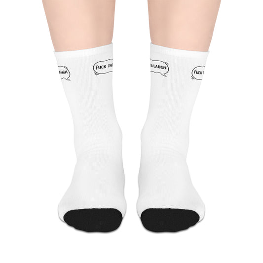 Fuck That For A Laugh Mid-length Socks