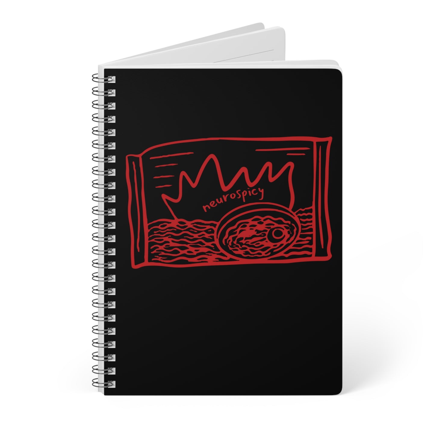 Neurospicy (Ramen) Wirobound Softcover Notebook, A5