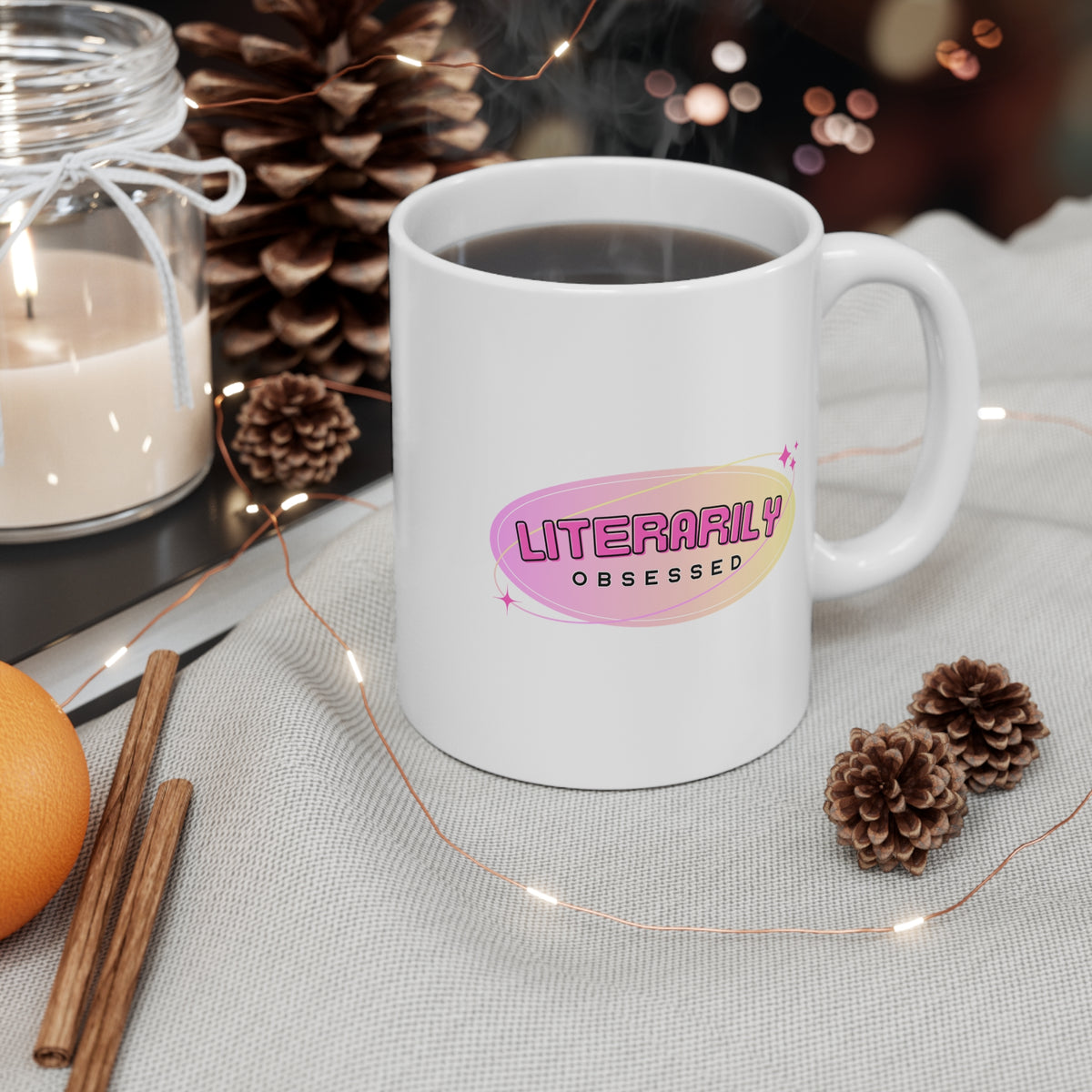 Literarily Obsessed 11oz White Mug