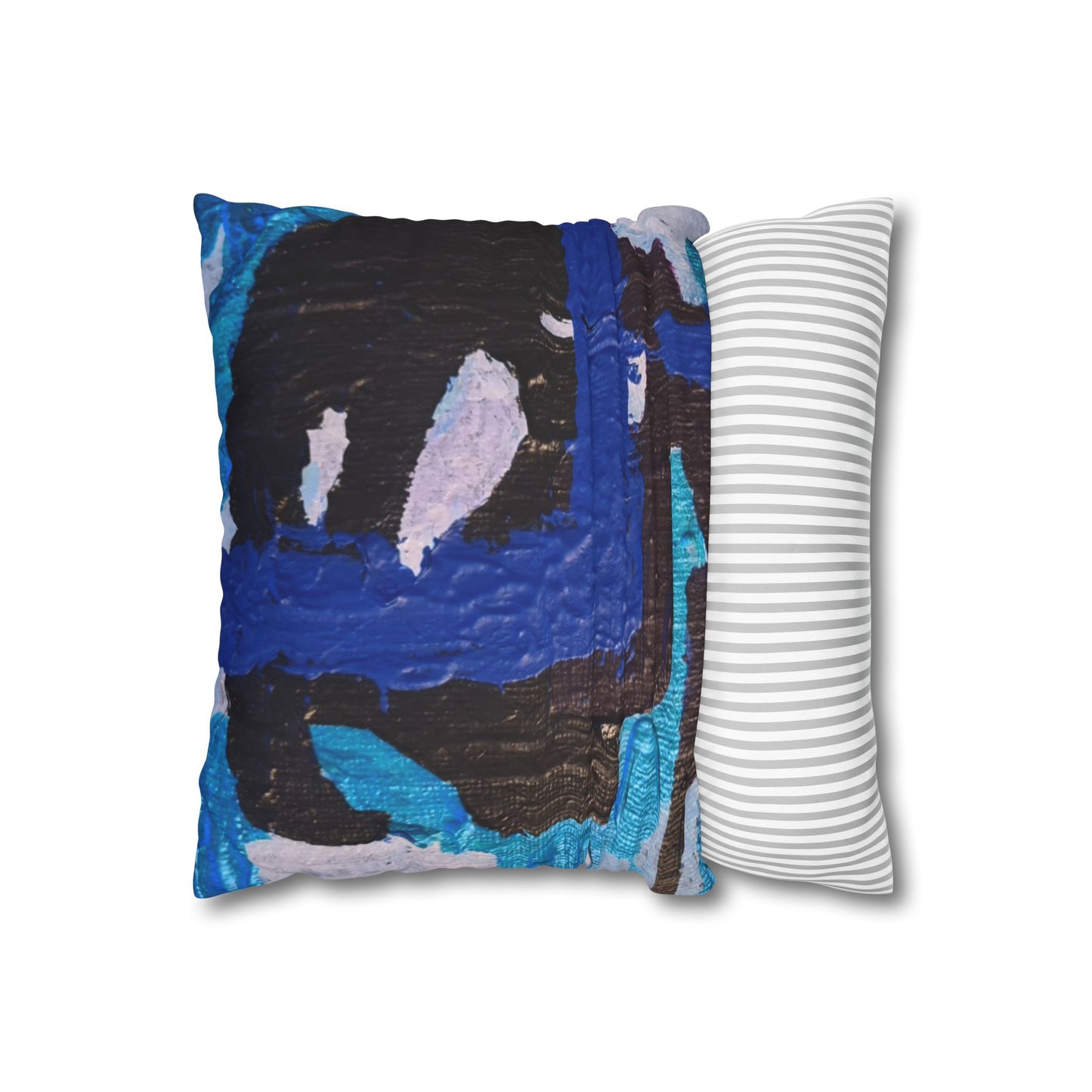 Scratch Me Square Poly Canvas Pillowcase