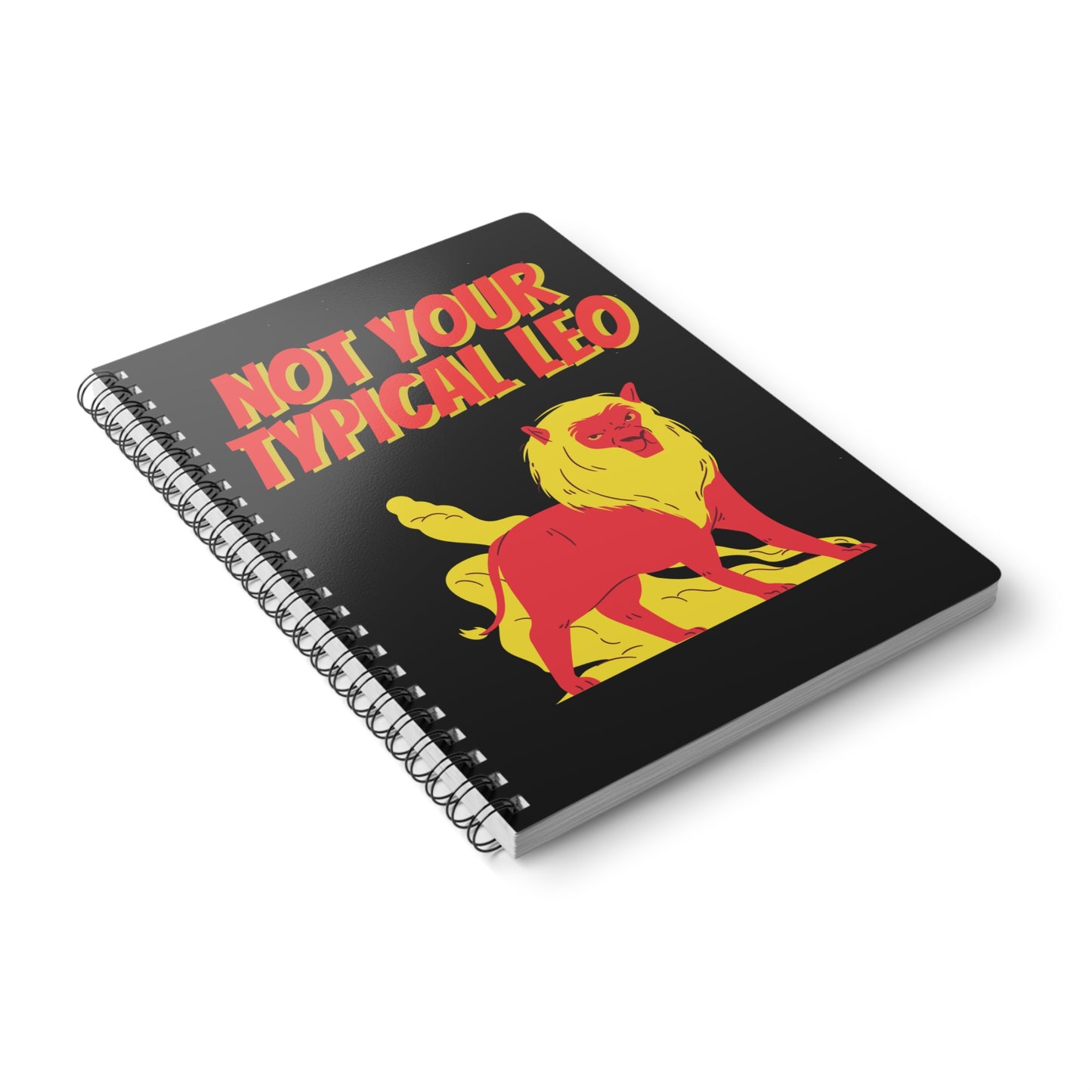 Not Your Typical Leo Wirobound Softcover Notebook, A5
