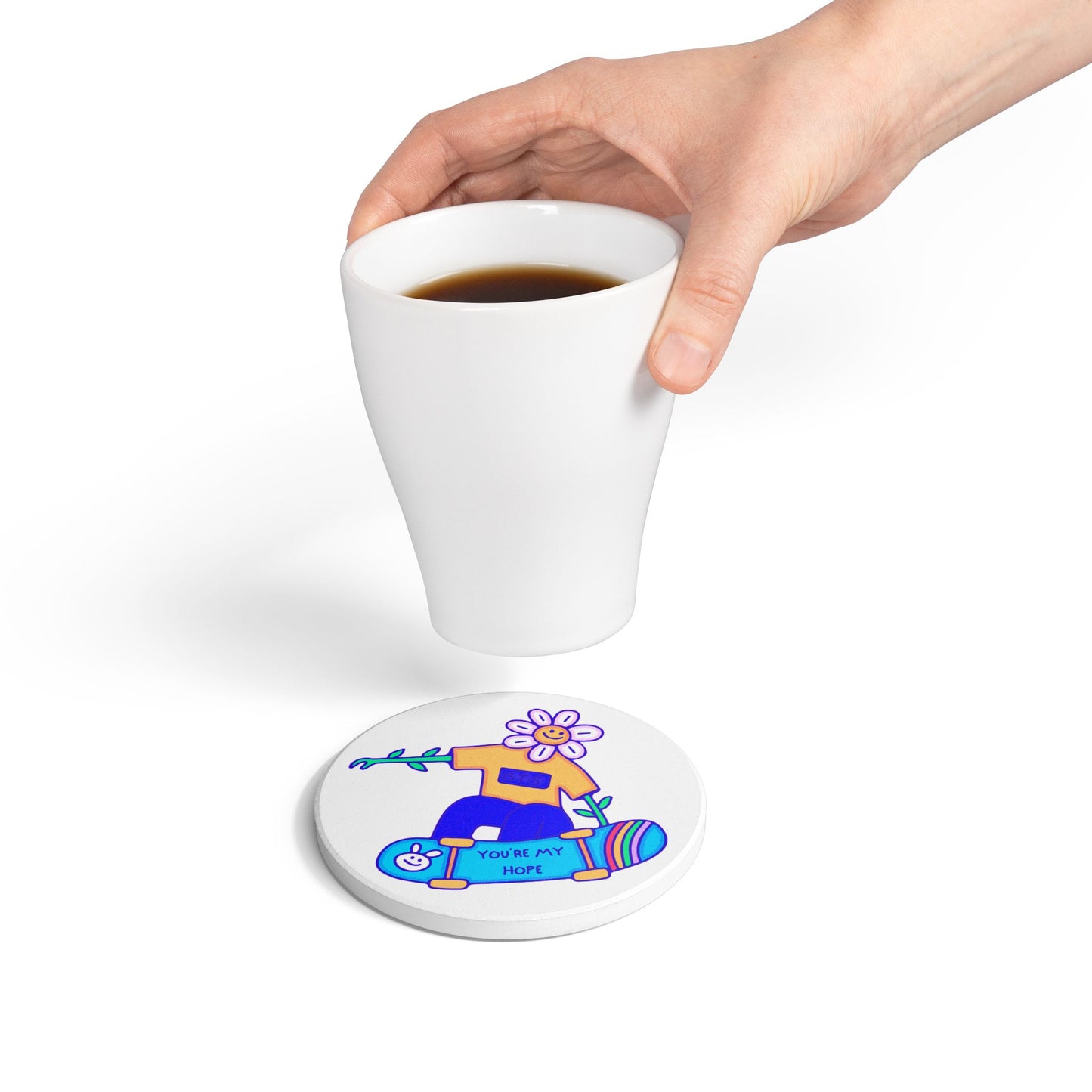 You're My Hope (Skater) Ceramic Coaster