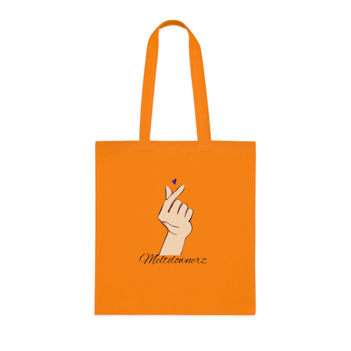 Meltdownerz Blue Heart Cotton Tote