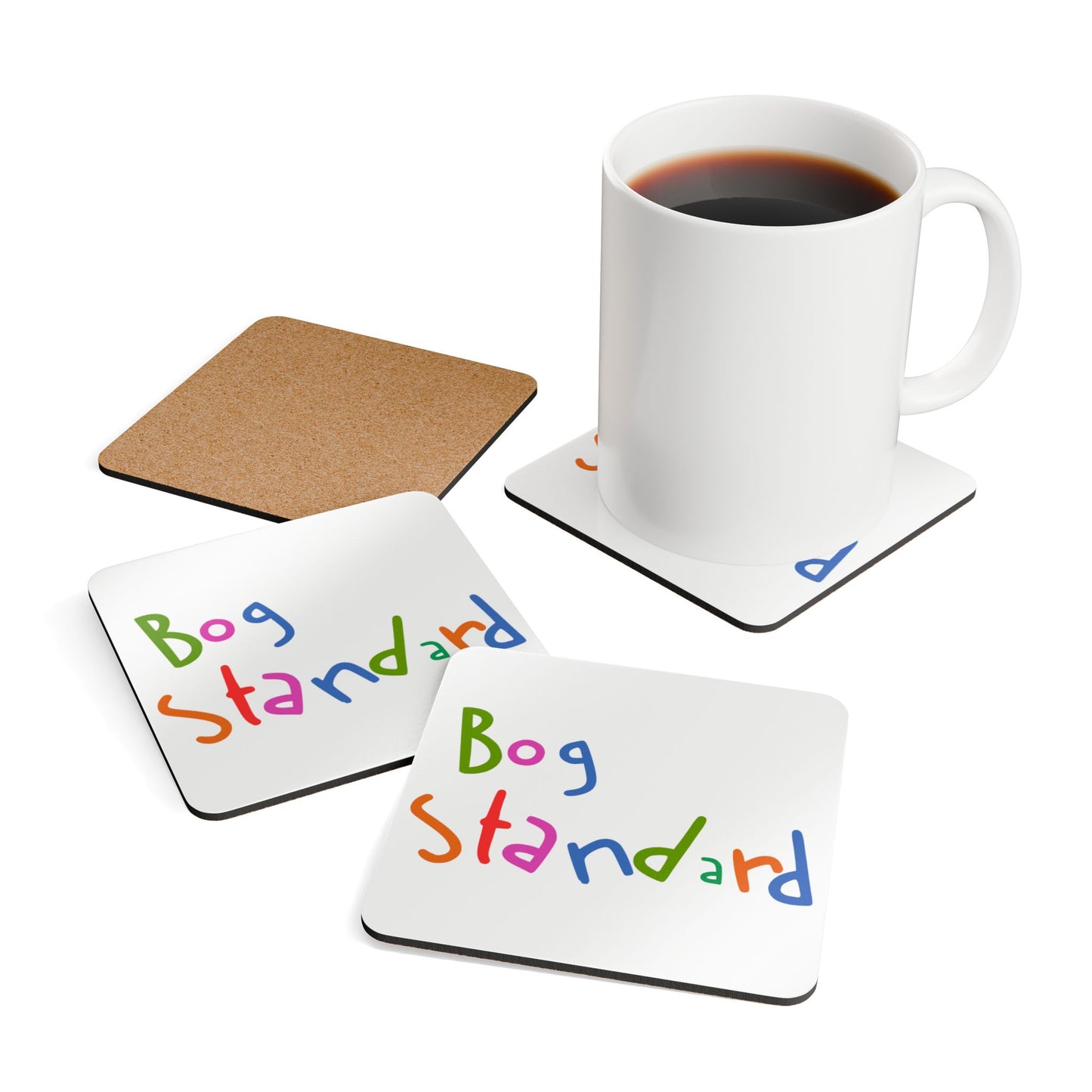 Bog Standard Corkwood Coaster Set