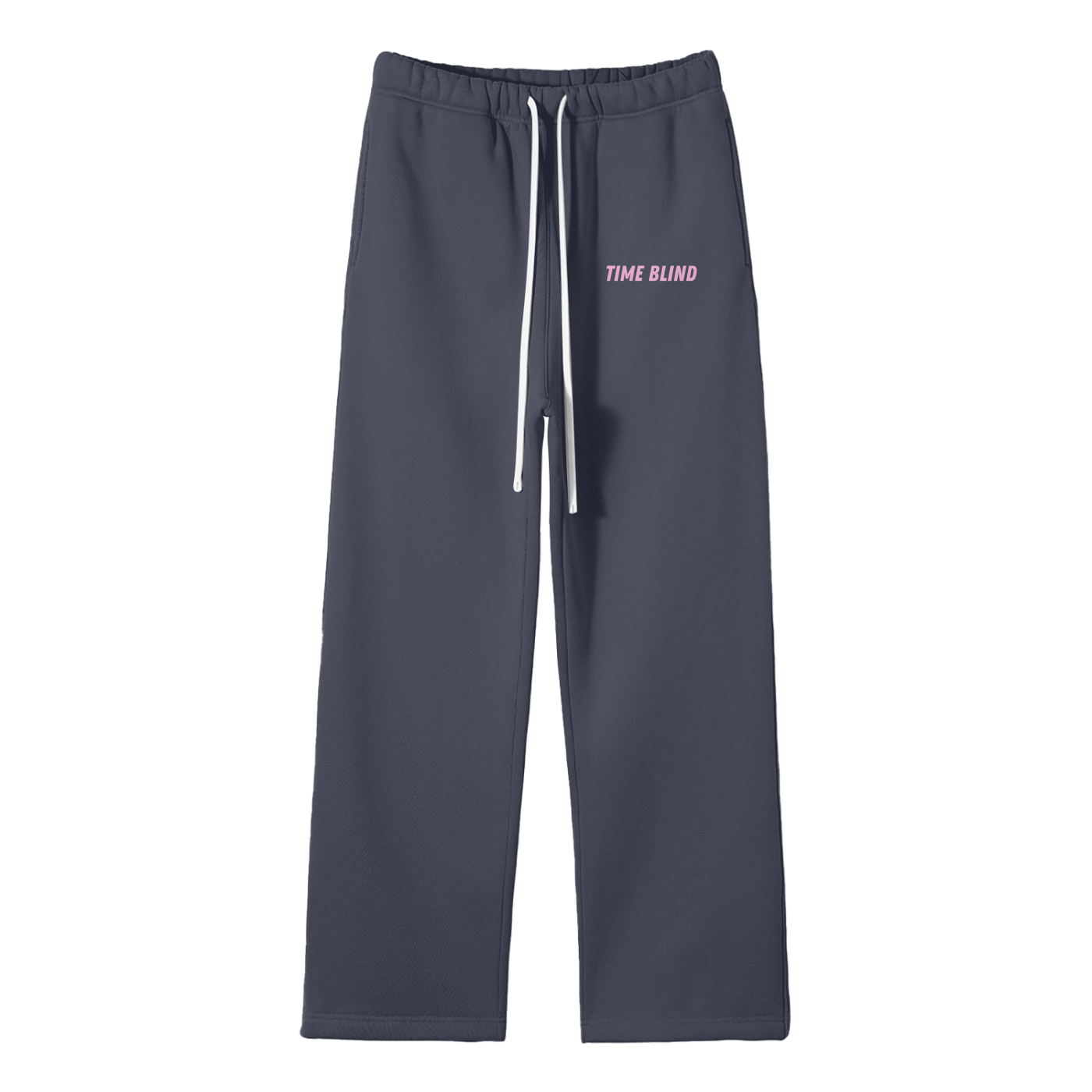 Time Blind Streetwear Fleece Straight Leg Pants