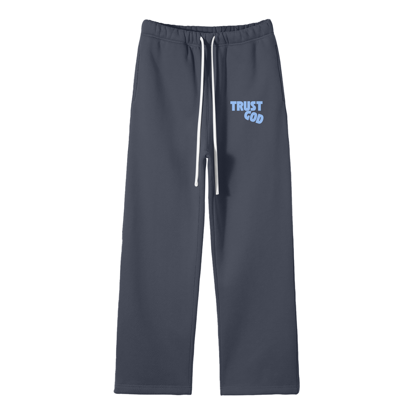 Trust God Streetwear Fleece Straight Leg Pants